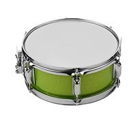 Fesjoy Peau de Caisse Claire pour étudiant de 12 Pouces avec Baguettes, Bandoulière, clé Batterie, Coque Batterie en Peuplier Robuste, Excellent Cadeau pour les Enfants, Option 5 Couleurs, Vert (Vert)