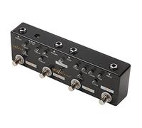 Fesjoy Pédale Multi-effets Polyvalente 5 en 1 True Bypass Distortion Overdrive Reverb Delay FX Loop pour Guitaristes Pédale de Guitare en Métal Adaptée aux Joueurs de Guitare et Basse