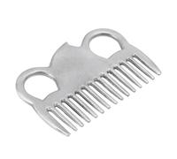 Fesjoy Peigne à Tirer la Queue de Cheval en Alliage D'aluminium, Outil de Toilettage Solide et Durable pour Crinière et Queue, Dent épaissie, Peigne Toilettage pour Chevaux, Chiens Chats, Alliage