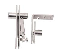 Fesjoy Pivot de Porte Dissimulée, Finition Brossée en Acier Inoxydable 180 Degrés Rotation 300 Lb, Application Polyvalente pour les Portes en Bois, les Portes du Cadre en Aluminium,