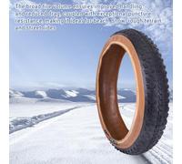 Fesjoy Pneu de Vélo Snow Beach, Pneu de Gros Vélo 26 X 4,0 Pouces avec Construction 60Tpi, Pliable et Portable pour Les Terrains Accidentés et Les Balades en Rue (Chambre à air 26x4,0 Pouces)