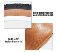 Fesjoy Pneu de VTT 27,5 X 2,10 Pouces Composé de Caoutchouc qualité Supérieure Léger Confortable Résistant à l'abrasion 30TPI pour VTT Excellent Remplacement pour (27,5x2,10-30TPI)