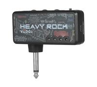 Fesjoy Prise de Guitare électrique Compacte, Mini Amplificateur de Casque avec Effet Distorsion pour Les Amateurs Musique, alimenté par Une Batterie au Lithium Rechargeable Intégrée