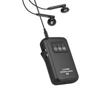 Fesjoy Récepteur de Son sans Fil 2,4 G, Moniteurs Intra-Auriculaires Haute Portée sans Retard pour Les Performances en Direct en Studio, compatibilité avec Plusieurs Appareils pour Le Streaming