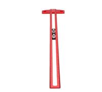 Fesjoy Règle de Ligne de Marquage Polyvalente pour le Travail du Bois, pour la Mesure des Dessins Techniques, Matériau en Alliage D'aluminium
