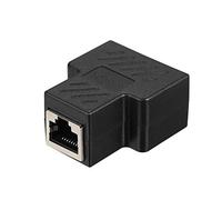 Fesjoy Répartiteur RJ45 - Adaptateur répartiteur RJ45 - 1 à 2 prises - Compatible avec CAT 5 / CAT 6 / CAT 7 - Câble Ethernet LAN femelle - Répartiteur - Hub PC ordinateur portable - Routeur - Contact