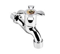 Fesjoy Robinet de Machine à Laver en Plastique avec Poignée Unique, Robinet D'eau en Plastique de qualité Supérieure pour la Cuisine, la Salle Bain, Baignoire et le Jardin, (Prune)