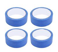Fesjoy Ruban de Masquage en Papier Crépon pour Automobile, élimination Propre, Applications Polyvalentes, 4 Pièces, 35mm, 20m (Bleue)
