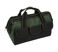 Fesjoy Sac de Rangement pour Outils de 16 Pouces, Sac Fourre-Tout Portable Résistant à l'eau et à Large Ouverture, Fourre-Tout pour Outils D'électriciens pour Un Rangement Pratique, Un (Vert OD)