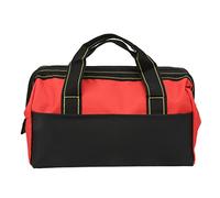 Fesjoy Sac de Rangement pour Outils de 16 Pouces, Sac Fourre-Tout Portable Résistant à l'eau et à Large Ouverture, Fourre-Tout pour Outils D'électriciens pour Un Rangement Pratique, Un (Rouge)