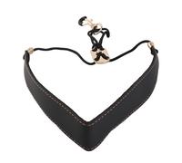 Fesjoy Sangle de Saxophone Rembourrée Douce avec Crochet en Métal, Longueur Réglable pour Saxophones Alto/soprano/ténor, Idéale pour la Pratique et la Performance du, Cuir