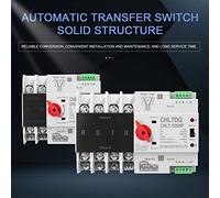 Fesjoy Sélecteur électrique de Commutateur de Transfert Automatique Compact pour une Commutation Rapide L'alimentation dans les Boîtes Distribution Domestiques (2P-100A)