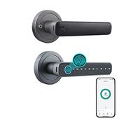 Fesjoy Serrure Électronique Intelligent Fingerprint Porte Lock 4 Façons déverrouillées tuya BT Connection App Déverrouillage Mot de passe Déverrouillage pour Maisons Appartements