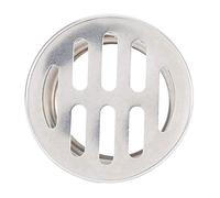 Fesjoy Siphon de Sol en Acier Inoxydable, Empêche L'eau, les Feuilles Se Bouchent avec Pince Réglable, 4 Tailles Disponibles pour Tuyau Extérieur, Balcon, Toit (50 bouche plate)