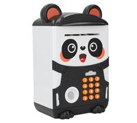 Fesjoy Smart Panda Money Bank avec Accès par Empreinte Digitale | Plastique durable, Conception adaptée aux enfants, Fonction de roulement d\'argent automatique, Apprend à économiser