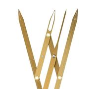 Fesjoy Sourcil Pied à Coulisse Vernier, Pliable Précision (Eyebrow Golden | Fabriqué en acier inoxydable, pratique pour les débutants, idéal pour l\'art