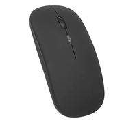 Fesjoy Souris 5.0,2.4G BT 5.0 Wirel Slim Souris rechargeable moins de bruit 3 DPI réglable lumière respirante 7 couleurs pour ordinateur portable, noir