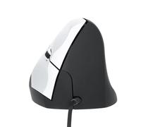 Fesjoy Souris Câblée Verticale, Souris de Bureau de Jeu Optique Ergonomique avec Coussinets Lisses, pour PC/Ordinateur Portable