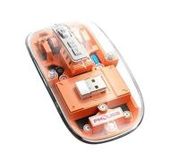 Fesjoy Souris wirel transparente Connion à trois modes transparents Souris DPI réglable Souris de jeu avec performance supérieure pour ordinateur portable Souris de jeu BT