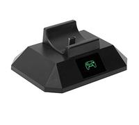 Fesjoy Station de Charge pour Manette avec écran | Fabriqué en ABS, style minimaliste, alimenté par USB, indique l\'état de charge, idéal pour les manettes de jeu