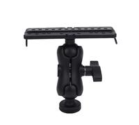 Fesjoy Support de Caméra pour Kayak Support de Caméra d'action Universel d'action à 360 Degrés Pince Rail Réglable sans Outil (rectangulaire à Pince Bille)