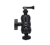 Fesjoy Support de Caméra pour Kayak Support de Rail Kayak Caméra pour Planche à Pagaie d'action à Rotation 360 Degrés Interface Triple Griffe Base (Rond Pince Bille)