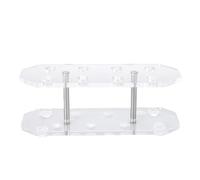 Fesjoy Support de Fléchettes de Bureau en Acrylique, Présentoir Fléchettes, Finition Mate, Peut Contenir 8, Emplacements Profonds, Accès Facile avec Kit Matériel (Transparente)