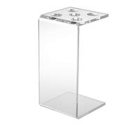 Fesjoy Support de Peigne à Ciseaux à Cheveux Professionnel, Conteneur de Rangement élégant en Acrylique Transparent, Organisateur Salon Coiffure et Barbier