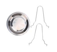 Fesjoy Support de Rôtissoire à Poulet Compact, Taille Polyvalente, Conception Portable pour les Voyages en Camping, Paquet de 2 (Grande grille poulet rôti)