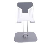 Fesjoy Support de Tablette de Bureau Réglable en Aluminium, Support sécurisé pour Téléphone Portable, Rotation à 360 ° pour Usage Domestique et au Bureau (Argent)