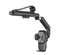 Fesjoy Support de Téléphone de Voiture Multifonctionnel, Clip Stable à Rotation 360 ° pour Une Conduite Sûre Les Téléphones ABS + PC Gris B (StyleB)