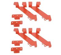 Fesjoy Supports de Tronçonneuse Muraux Supports de Scie en Acier Robustes pour L'organisation du Garage capacité 150 LB Conception Universelle Paquet 2 pour Hangars (Paquet 4)