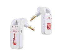 Fesjoy Système de guitare sans fil 2,4 G - Émetteur récepteur rechargeable pour guitare électrique, basse, instruments à vent électriques, Plug and Play, 48 K/16 bits en temps réel