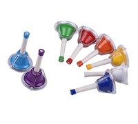 Fesjoy Vivid Kit de Clochette Diatonique en Métal à 8 Notes, Clochette éducative Colorée pour Enfants, Jouet Musical Facile à Jouer pour l'inspiration des Enfants, Cours Musique Chorale D'église,