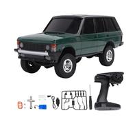 Fesjoy Voiture Télécommandée à échelle 1/18, Véhicule Tout-Terrain d'escalade SUV avec Télécommande 2.4G, Portée de 20m pour L'Aventure en Plein Air (Vert)