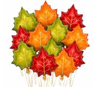 Fesnova Lot de 12 ballons en feuille d'érable pour l'automne et l'Action de
