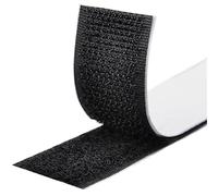 Fesoar Scratch Autocollant Double Face, Rubans Adhésifs, Bande Agrippantes Adhésives, Hook Loop Bande pour Tous Les Types D'installations Cadre Photo (Noir, 30 mm x 3 m)