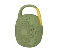 fesoklaf Enceinte Bluetooth portable sans fil Bluetooth 5.3 avec boucle en métal, TF/Bluetooth, 2 modes de lecture, éclairage RVB extérieur IPX7, mini haut-parleur étanche (vert)