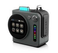 fesoklaf Mini haut-parleur Bluetooth intelligent, petit haut-parleur portable sans fil avec écran tactile, affichage des paroles 5 W, son HD, réveil Bluetooth 5.4, prend en charge la carte TF pour la