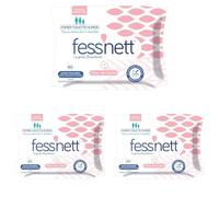 Fess Nett - Papier Toilette Humide Fleur de Coton x50 - Formule testée dermatologiquement 0% parabène 0% phenoxyethanol - Pour Peaux Normales à Sensibles (Lot de 3)