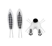 Fesses de lapin pour couronne, décorations de couronnes de lapin de Pâques, fixation de couronne de porte d'entrée de Pâques à suspendre pour les vacances de printemps, décoration murale intérieure