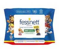 FESS'NET - Lingettes Toilette Humides Douces 99% Eau Pure, Biodégradables et Sûres pour Enfants (Pack 50) - Lot de 4 - vendu par Lot