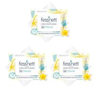 Fess'Nett - Feuilles de Papier Toilette Humide Jetable dans les Toilettes - Au Parfum Monoï - Papier WC Humide Alternative aux Lingettes Nettoyantes - Fibres Végétales - Pour Toute la Famille - x50