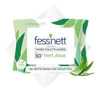 Fess'nett Papier Toilette Humide Aloe Vera, Le paquet de 50 lingettes