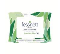fess'nett Papier Toilette Humidifié Vert Aloe 40 Feuilles