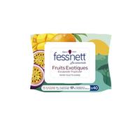 Fess'Nett - Papier Toilette WC Humide - Saveur fruits exotiques - 97% d'ingrédients naturels - à Base de Fibres d'Origine Naturelle - dispersible - 40 feuilles = 1 semaine pour 2