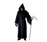 Festartikel Müller 119.203.00 Chapeau de bourreau d'Halloween avec capuche et cordon en coton Noir Taille unique