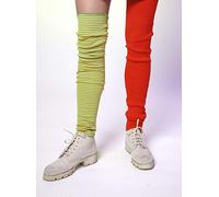 Festartikel Müller Manchettes de couleur rouge et vert à rayures pour adultes d'une longueur de 65 cm, 910.490.00