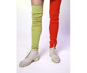 Festartikel Müller Manchettes de couleur rouge et vert à rayures pour adultes d'une longueur de 65 cm, 910.490.00