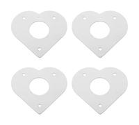FESTFENDS 1 Protection d'entrée de nichoir - Plaque de Protection Anti-prédateurs en métal en Forme de cœur pour l'entrée d'un nichoir extérieur - Trou de 28 mm protégeant Le nid des